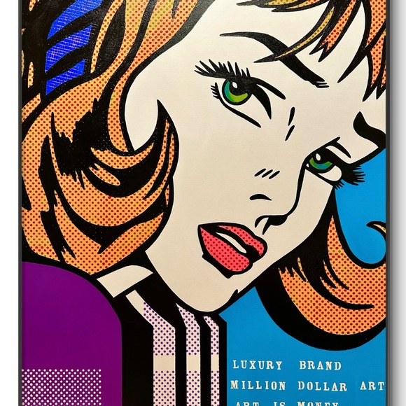 Original Acrylic Painting 36” x 48” signed by Artist AlexPass - Picture 2 of 3